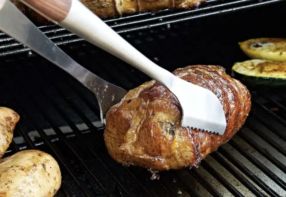 barbecue grill and smoker combo